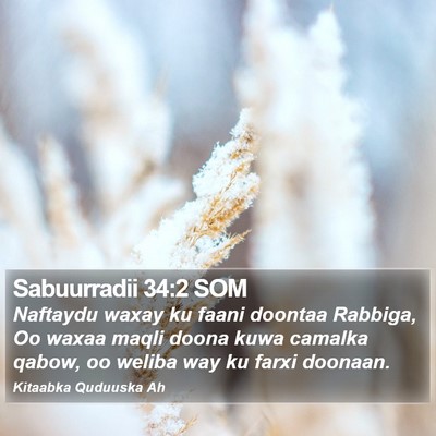Sabuurradii 34:2 SOM Bible Verse Image