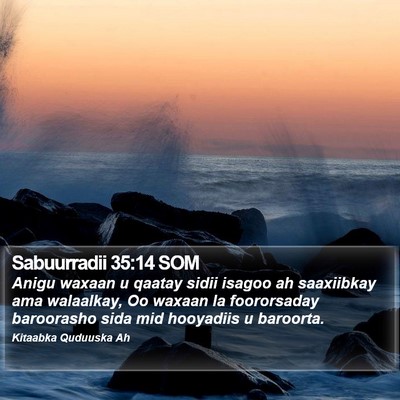 Sabuurradii 35:14 SOM Bible Verse Image