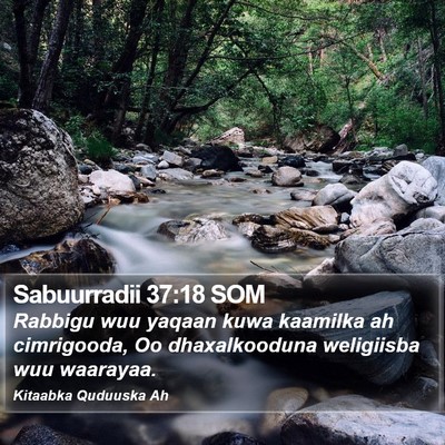 Sabuurradii 37:18 SOM Bible Verse Image