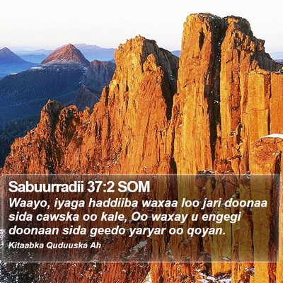 Sabuurradii 37:2 SOM Bible Verse Image