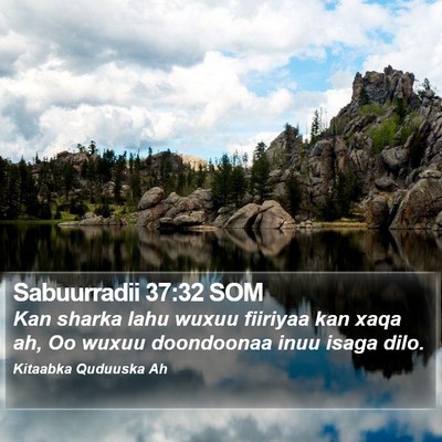 Sabuurradii 37:32 SOM Bible Verse Image
