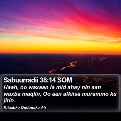 Sabuurradii 38:14 SOM Bible Verse Image