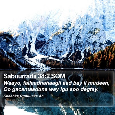 Sabuurradii 38:2 SOM Bible Verse Image