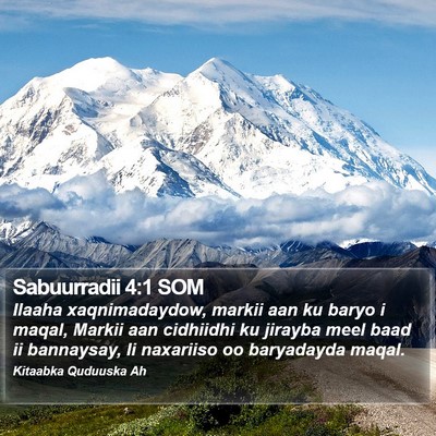 Sabuurradii 4:1 SOM Bible Verse Image