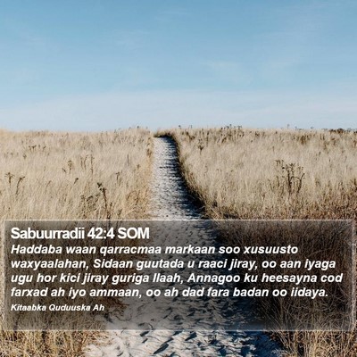 Sabuurradii 42:4 SOM Bible Verse Image