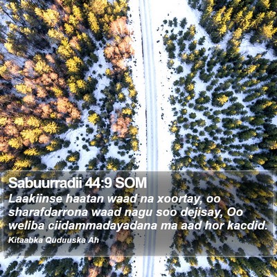 Sabuurradii 44:9 SOM Bible Verse Image