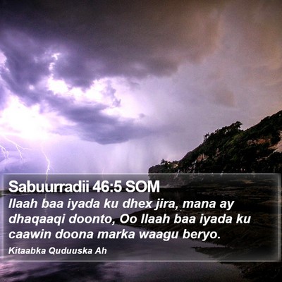 Sabuurradii 46:5 SOM Bible Verse Image