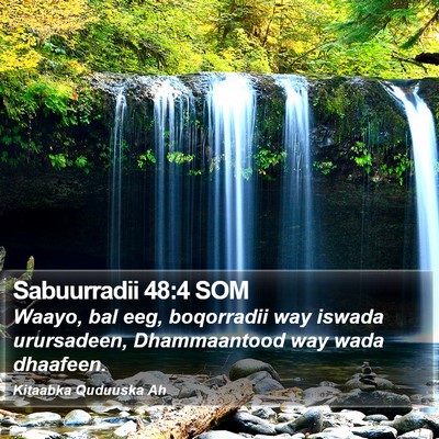 Sabuurradii 48:4 SOM Bible Verse Image