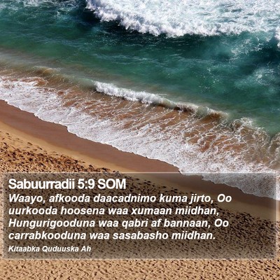 Sabuurradii 5:9 SOM Bible Verse Image