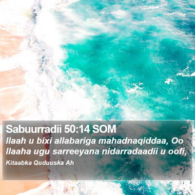 Sabuurradii 50:14 SOM Bible Verse Image