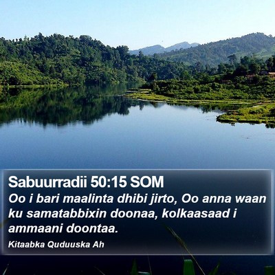 Sabuurradii 50:15 SOM Bible Verse Image