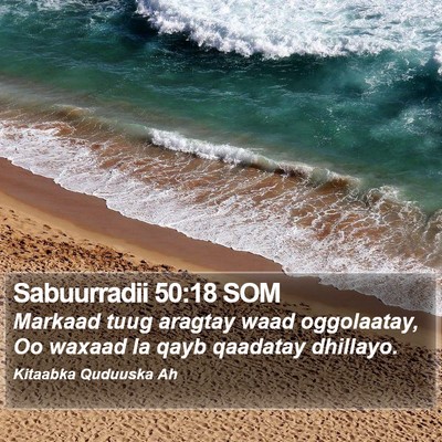 Sabuurradii 50:18 SOM Bible Verse Image