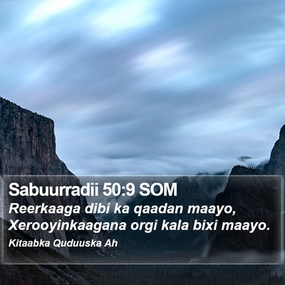 Sabuurradii 50:9 SOM Bible Verse Image