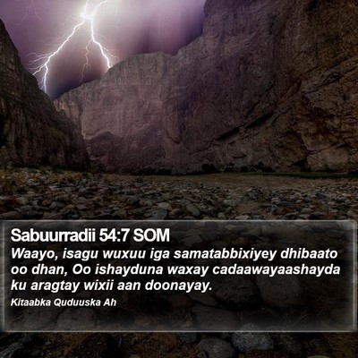 Sabuurradii 54:7 SOM Bible Verse Image