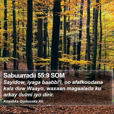 Sabuurradii 55:9 SOM Bible Verse Image