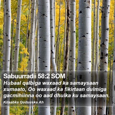 Sabuurradii 58:2 SOM Bible Verse Image