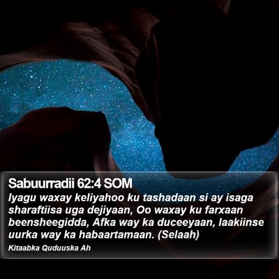 Sabuurradii 62:4 SOM Bible Verse Image