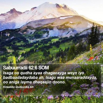 Sabuurradii 62:6 SOM Bible Verse Image