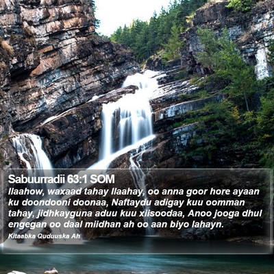 Sabuurradii 63:1 SOM Bible Verse Image