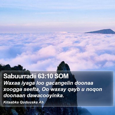 Sabuurradii 63:10 SOM Bible Verse Image