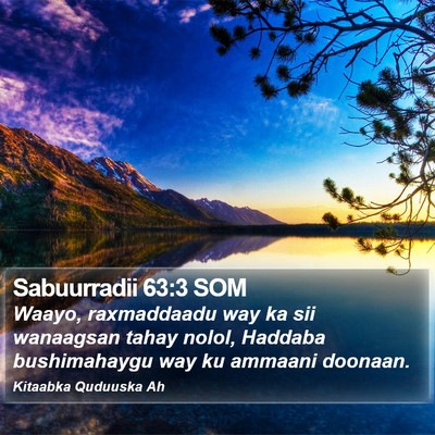Sabuurradii 63:3 SOM Bible Verse Image