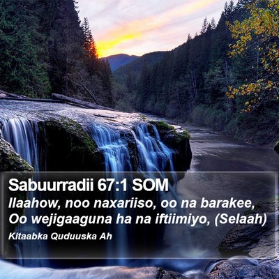 Sabuurradii 67:1 SOM Bible Verse Image