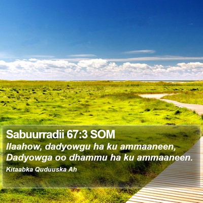 Sabuurradii 67:3 SOM Bible Verse Image