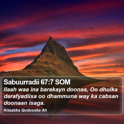 Sabuurradii 67:7 SOM Bible Verse Image