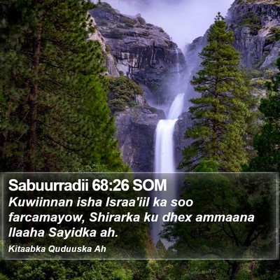 Sabuurradii 68:26 SOM Bible Verse Image