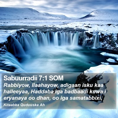 Sabuurradii 7:1 SOM Bible Verse Image