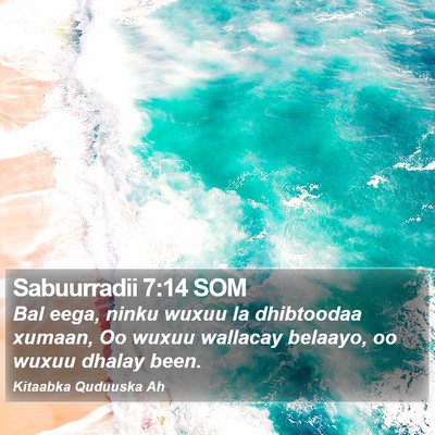Sabuurradii 7:14 SOM Bible Verse Image