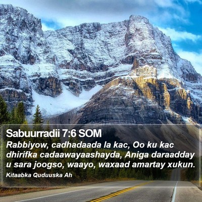 Sabuurradii 7:6 SOM Bible Verse Image