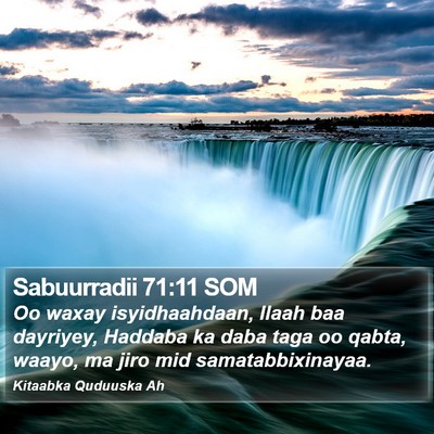 Sabuurradii 71:11 SOM Bible Verse Image