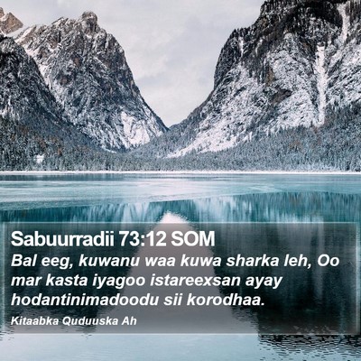 Sabuurradii 73:12 SOM Bible Verse Image
