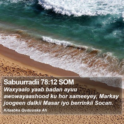 Sabuurradii 78:12 SOM Bible Verse Image