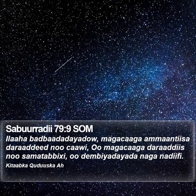Sabuurradii 79:9 SOM Bible Verse Image