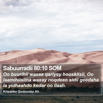 Sabuurradii 80:10 SOM Bible Verse Image