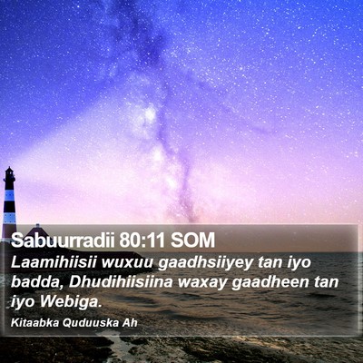 Sabuurradii 80:11 SOM Bible Verse Image