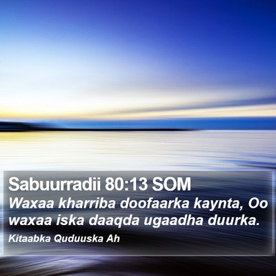 Sabuurradii 80:13 SOM Bible Verse Image
