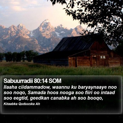 Sabuurradii 80:14 SOM Bible Verse Image