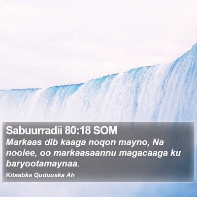 Sabuurradii 80:18 SOM Bible Verse Image