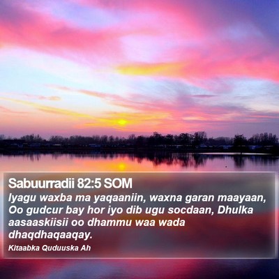 Sabuurradii 82:5 SOM Bible Verse Image
