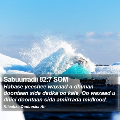 Sabuurradii 82:7 SOM Bible Verse Image