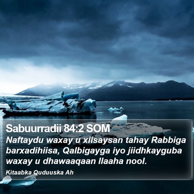 Sabuurradii 84:2 SOM Bible Verse Image