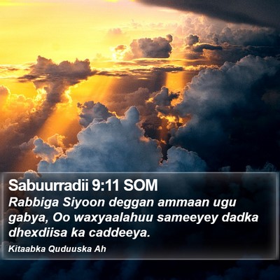 Sabuurradii 9:11 SOM Bible Verse Image