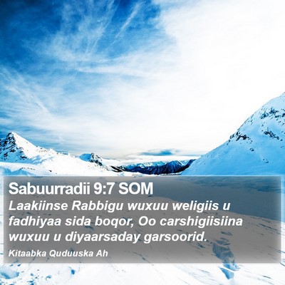 Sabuurradii 9:7 SOM Bible Verse Image