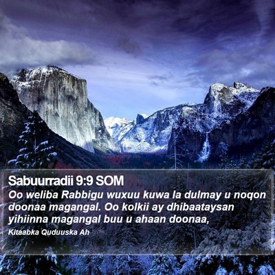 Sabuurradii 9:9 SOM Bible Verse Image