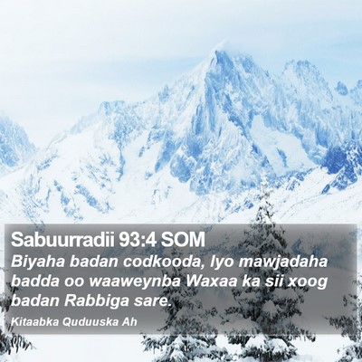Sabuurradii 93:4 SOM Bible Verse Image