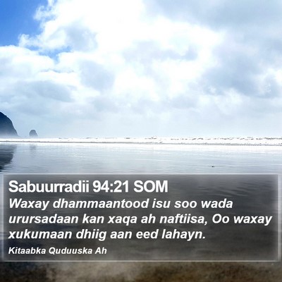 Sabuurradii 94:21 SOM Bible Verse Image