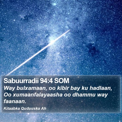 Sabuurradii 94:4 SOM Bible Verse Image